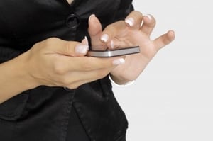 Employee managing her schedule 