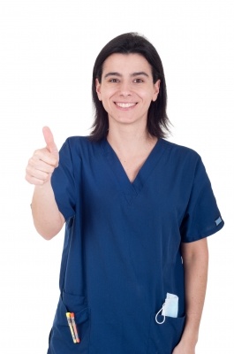 Nurse displaying Happiness 