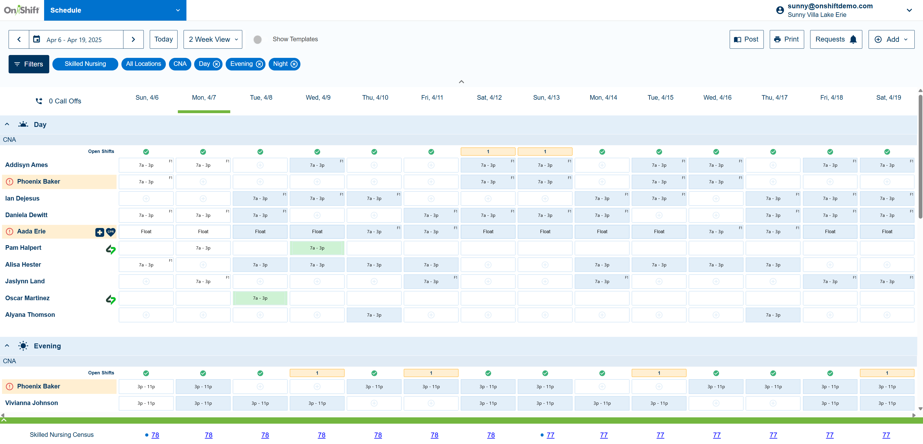 Schedule X desktop